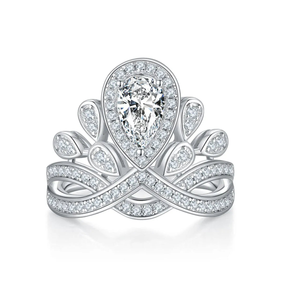 1 Carat Moissanite 925 Sterling Silver Ring