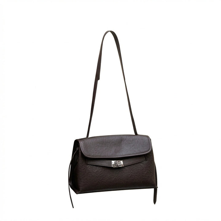 First-layer Vegetable-tanned Cowhide Kelly Bag 2026 New Small Square Bag, Retro Commuter Bag, Large Capacity Crossbody And Shoulder Bag For Women