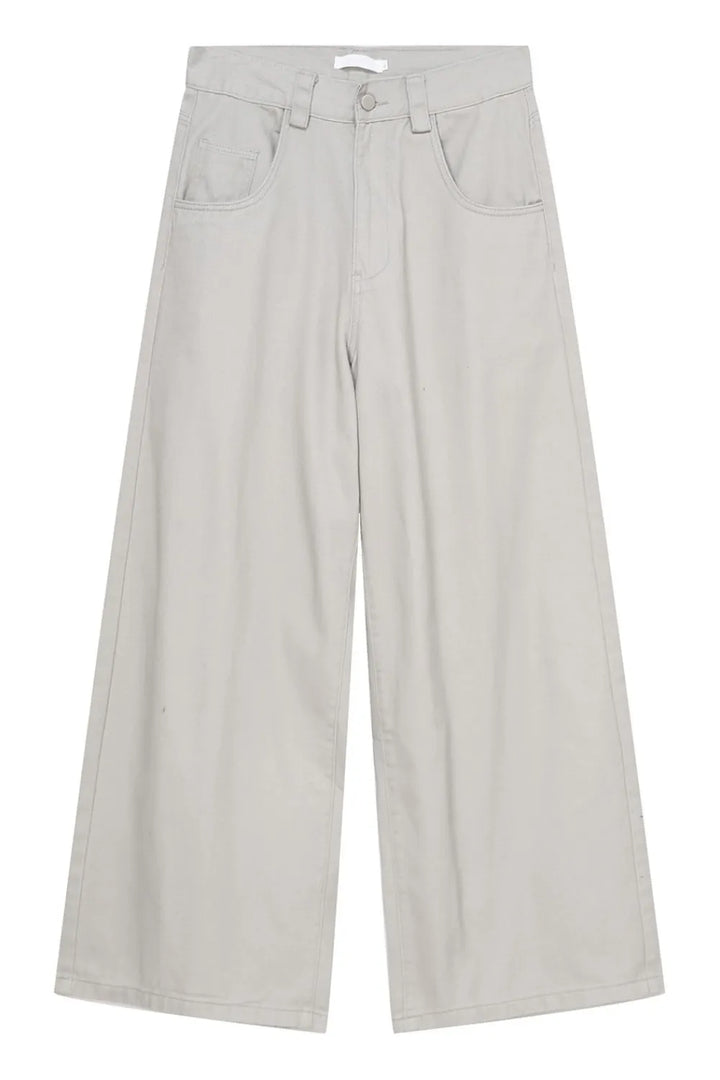 Wide Leg Jeans with Pockets