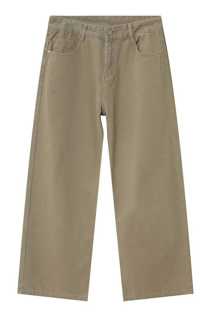 Pocketed Wide Leg Men's Jeans