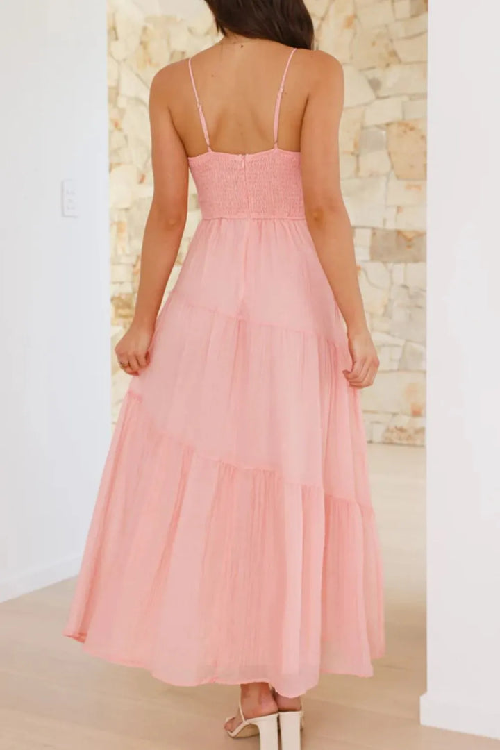 Ruched Smocked Back Cami Dress