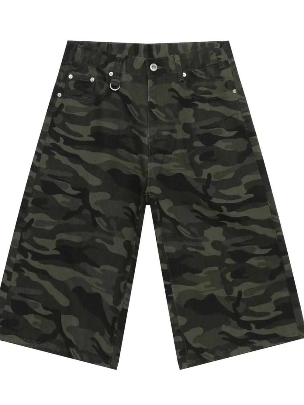 Men's Wide Leg Denim Shorts
