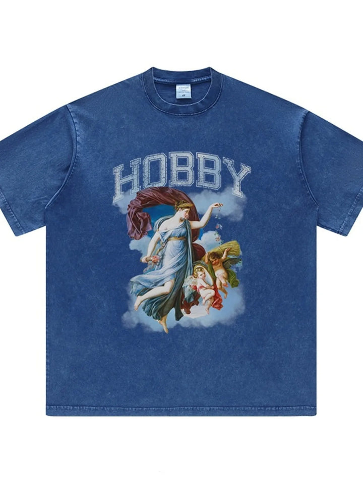 Men's Graphic Round Neck Short Sleeve T-Shirt