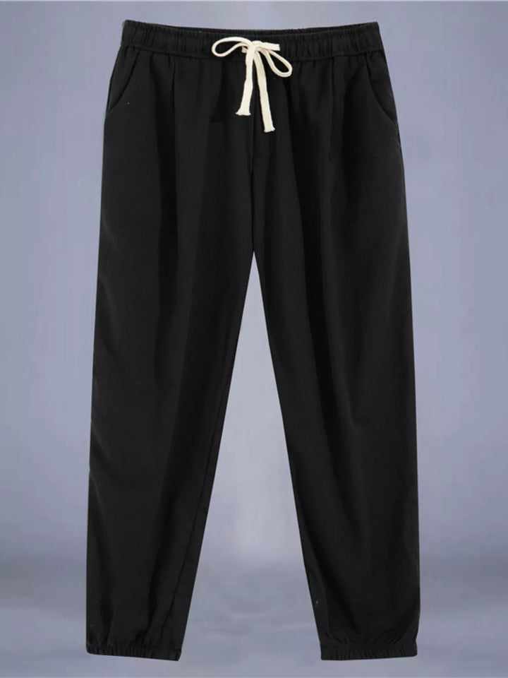Men's Plus Size Drawstring Loose Fit Pants