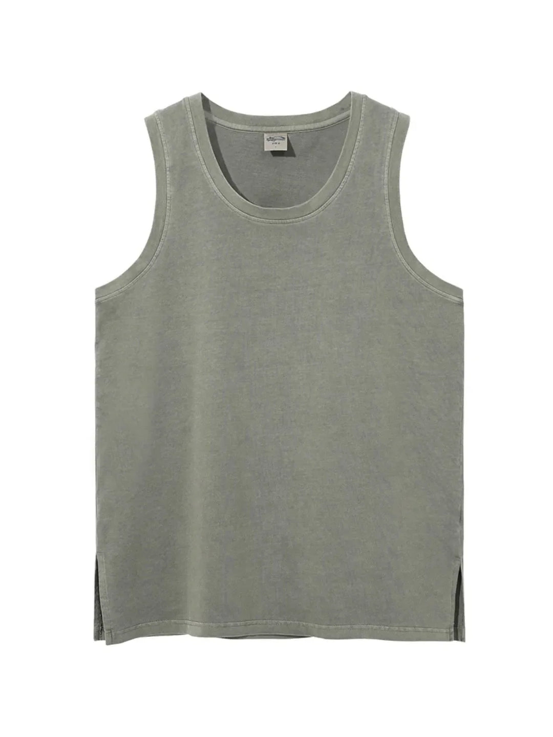 Men's Side Slit Round Neck Tank