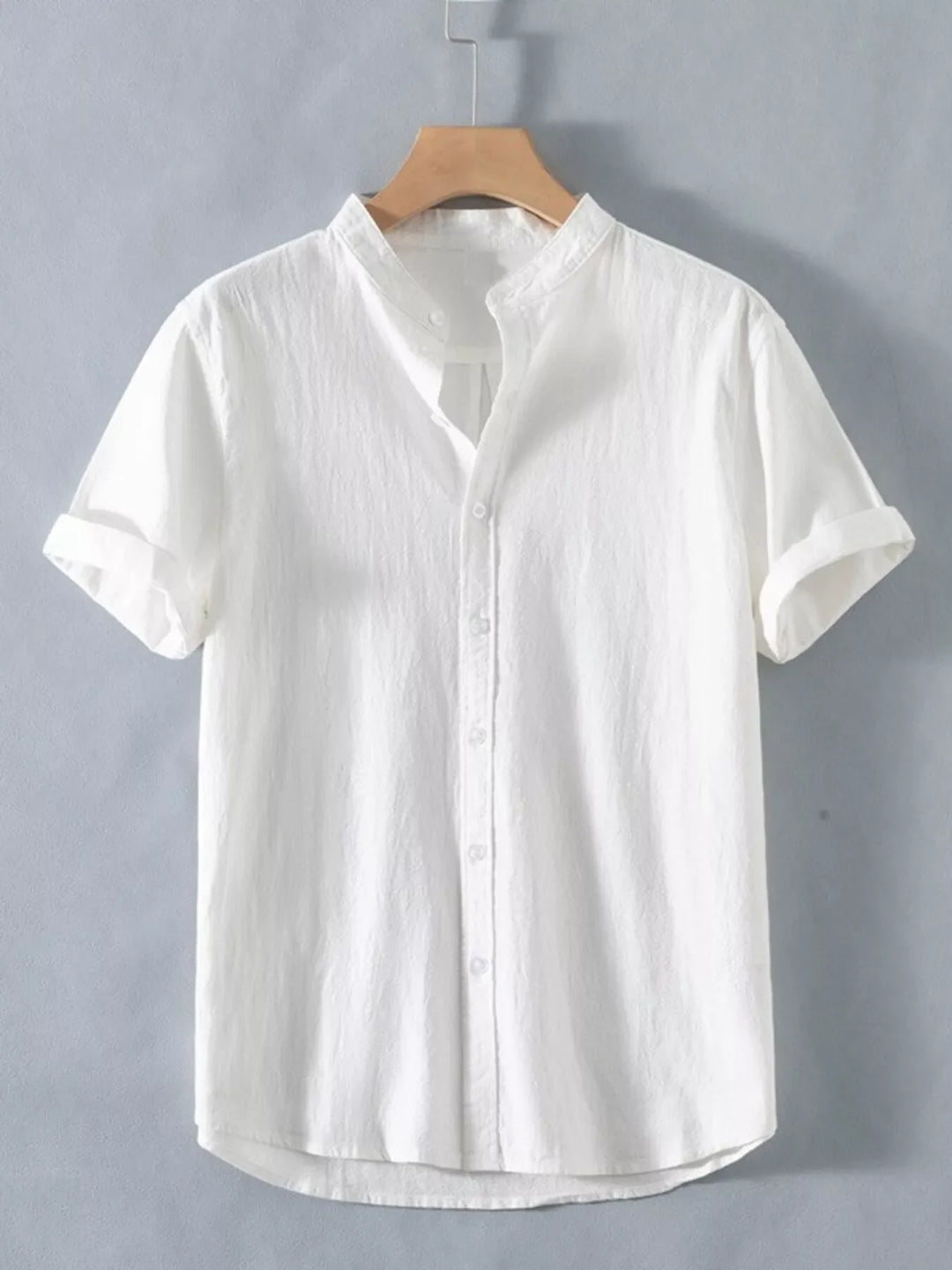 Men's Plus Size Button Up Short Sleeve Shirt