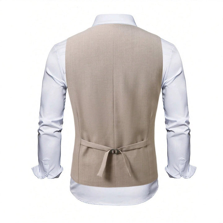 Mens Light Business-Style V-Neck Suit Vest