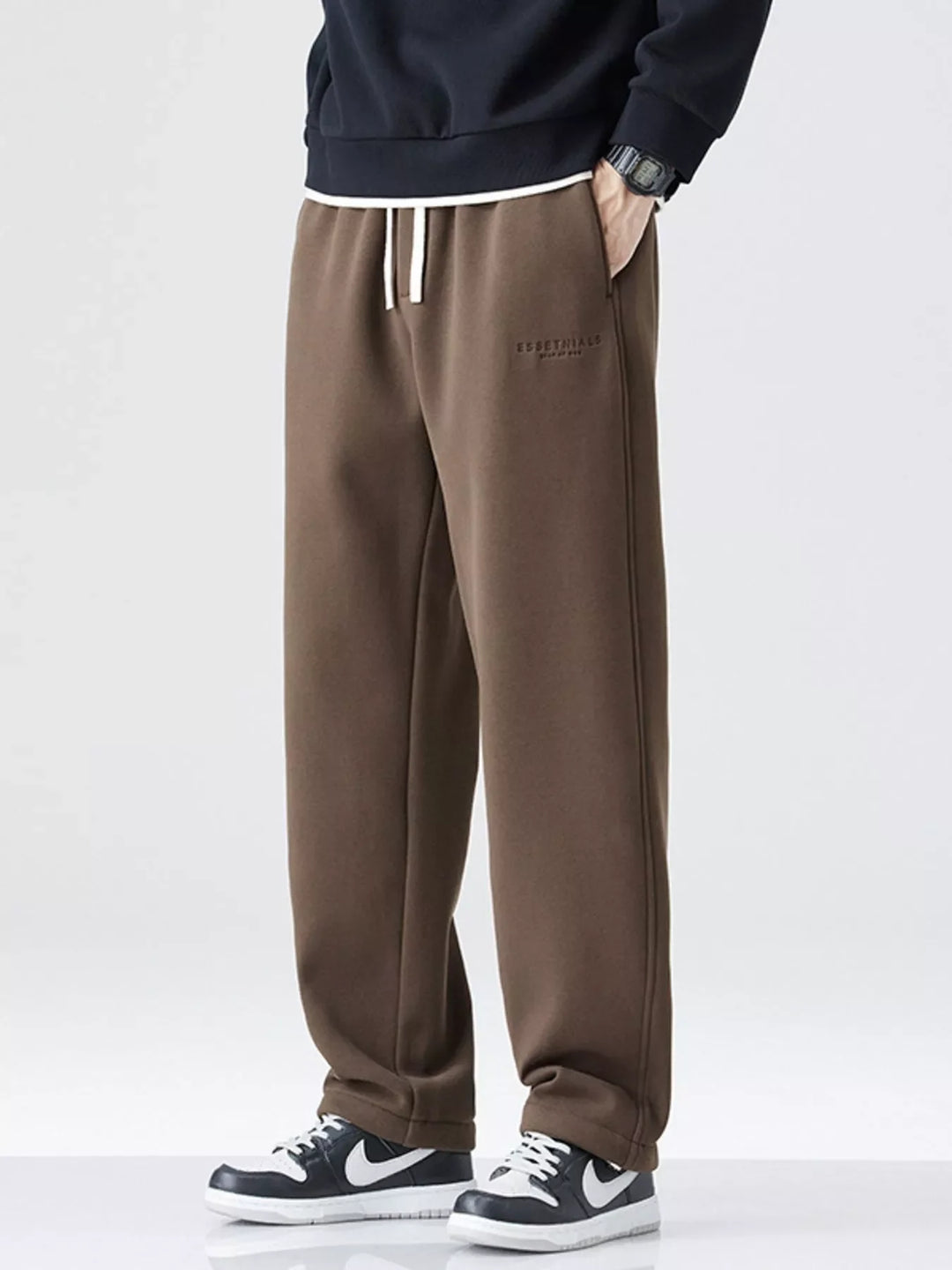 Men's Plus Size Wide Leg Pants
