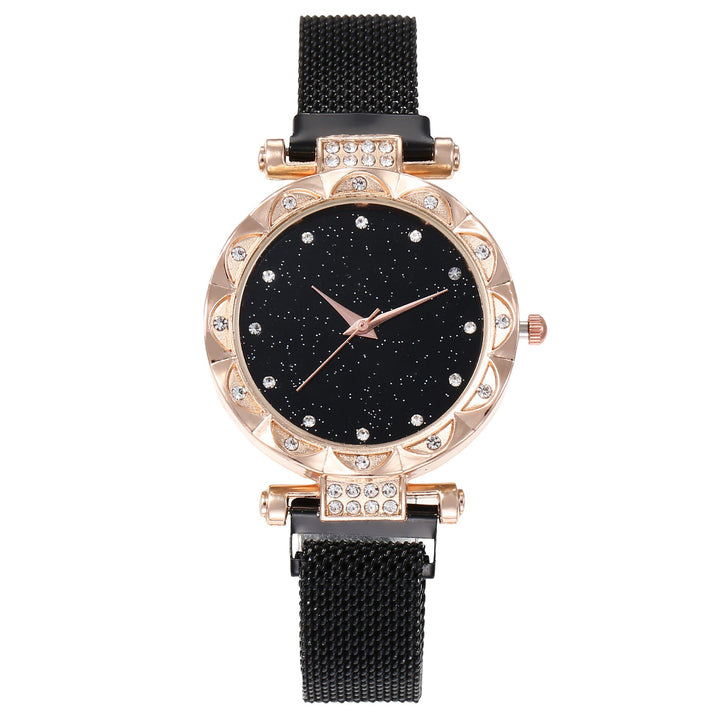 Magnetic Strap Set Womens Quartz Wristwatch