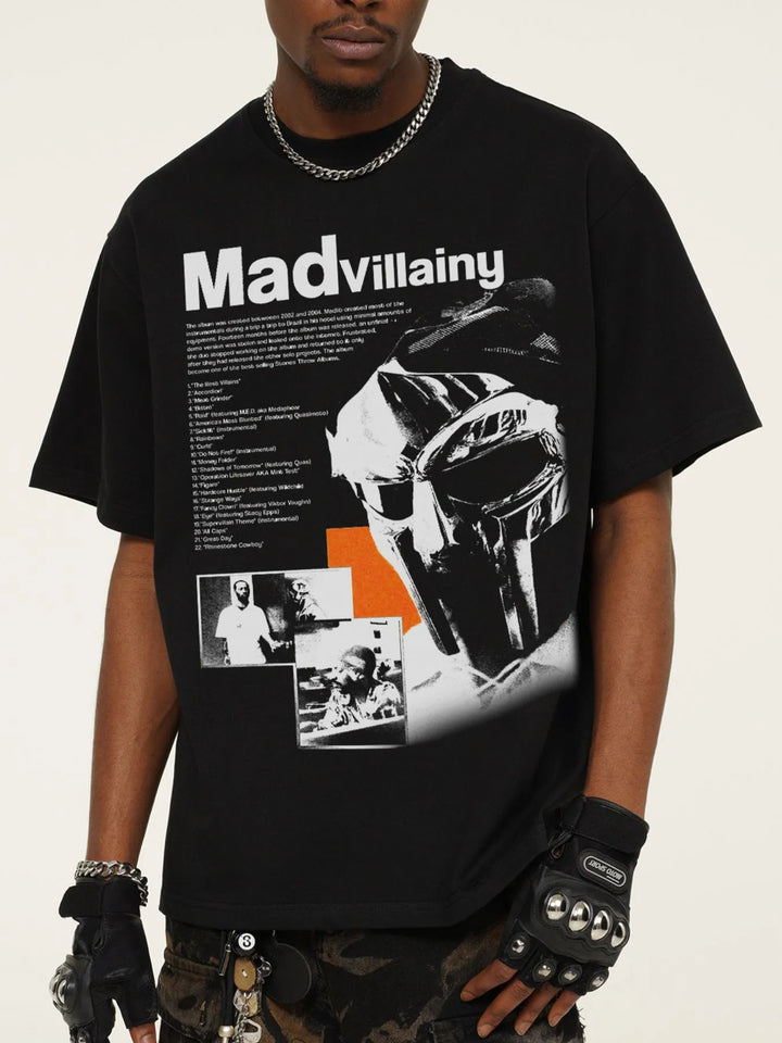Men's Graphic Round Neck Short Sleeve T-Shirt
