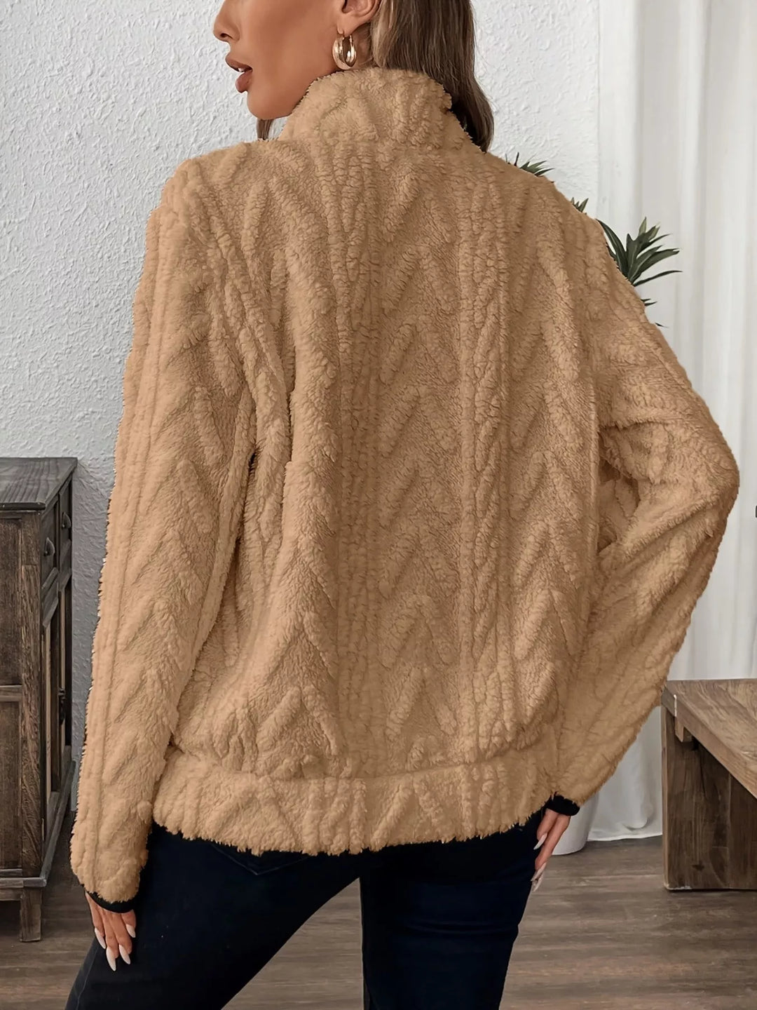 Cozy Sherpa Half Zip Sweatshirt