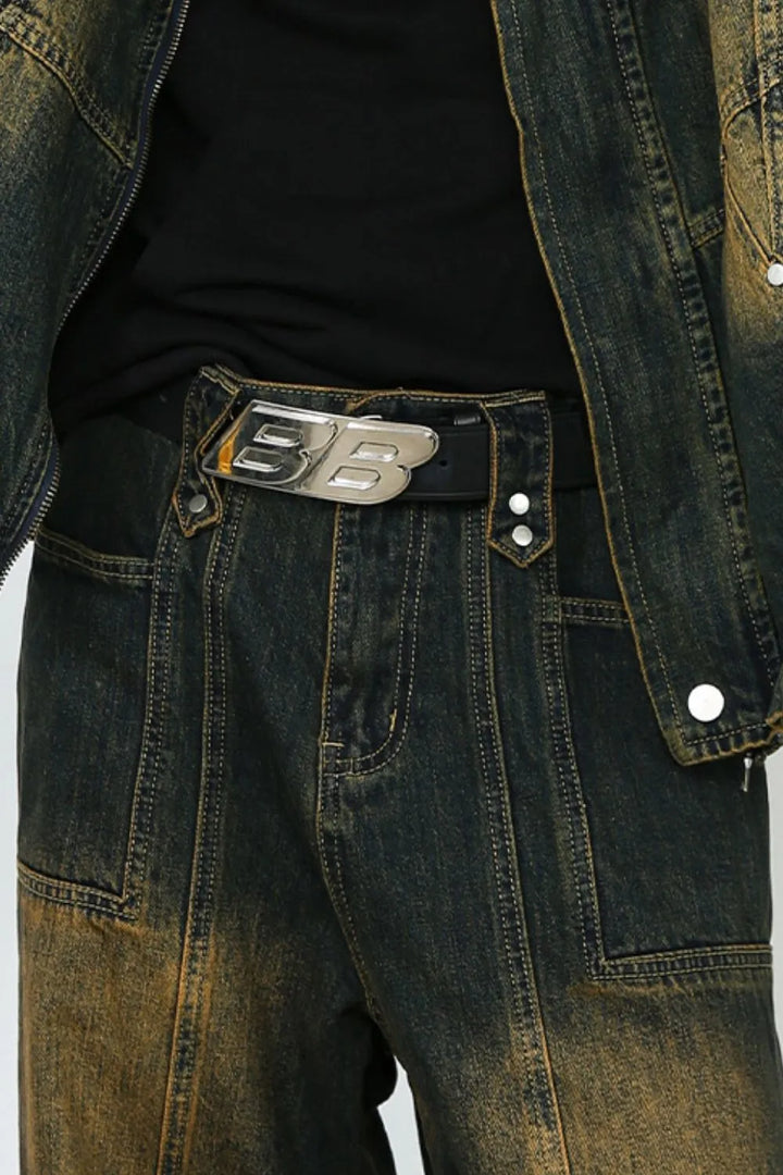 Men's Wide Leg Bootcut Jeans