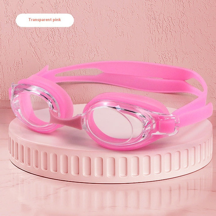 Plain Light Swimming Glasses HD Anti-fog Waterproof Professional Comfortable Big Frame Not Tight