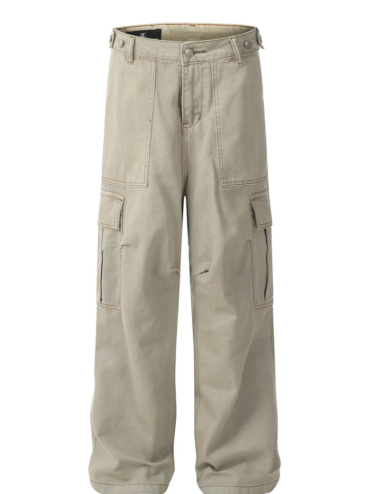 Men's Wide Leg Cargo Jeans