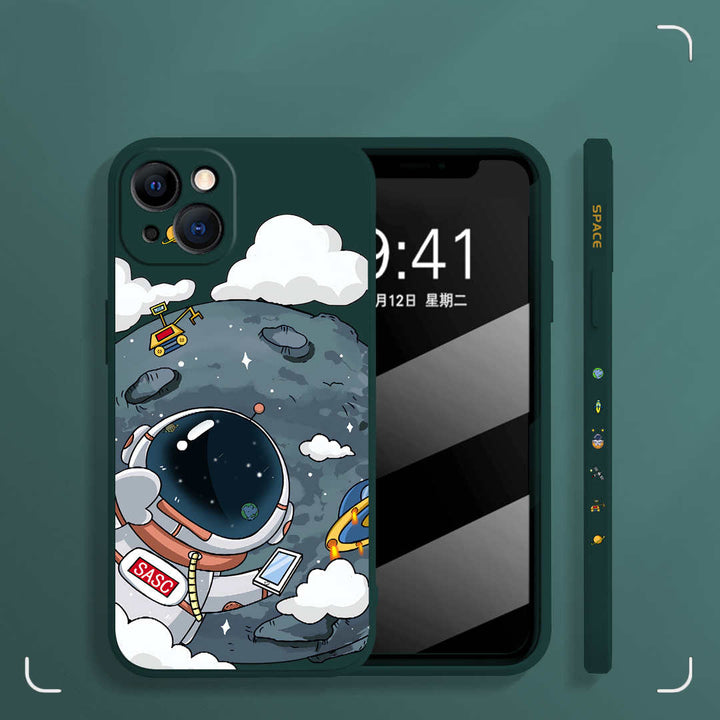Rubik's Cube TPU Phone Case Side Astronaut