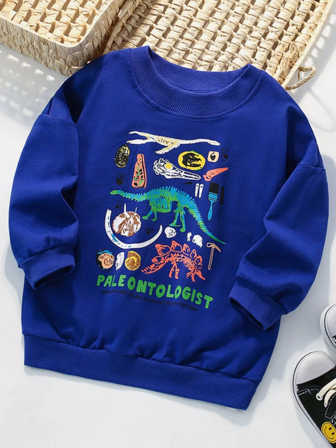 Children's Dinosaur Crew Neck Sweatshirt