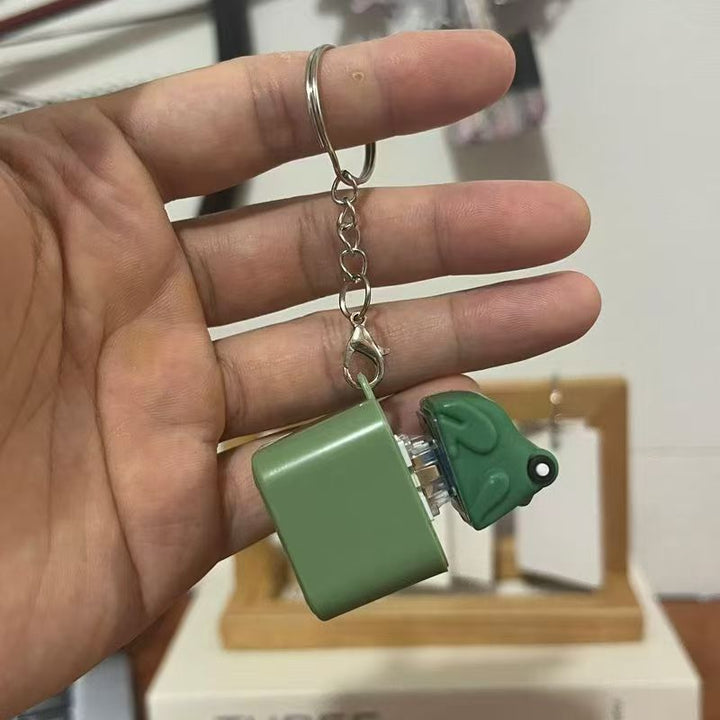 Glowing Stress-relief Button Toy Pendant Keychain