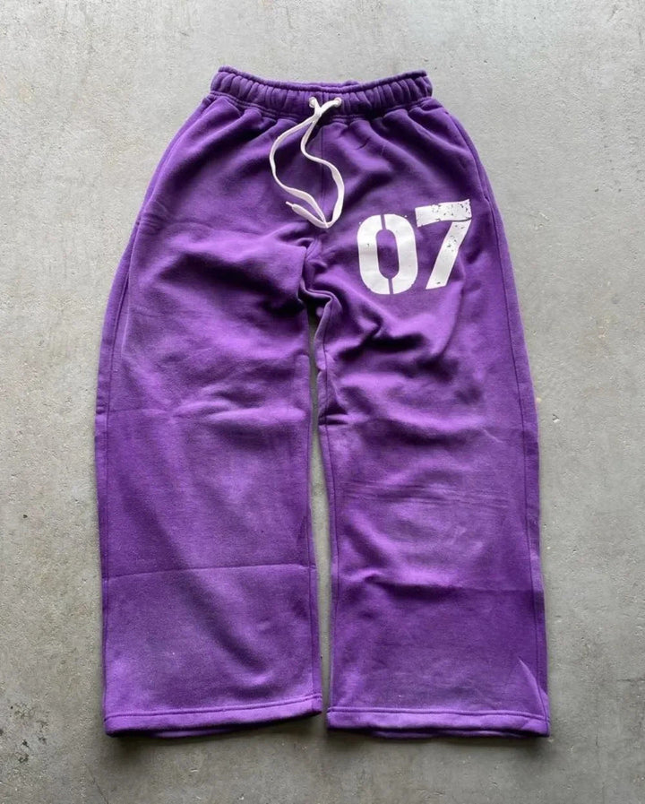 Mens Sporty Lace-up Casual Pants