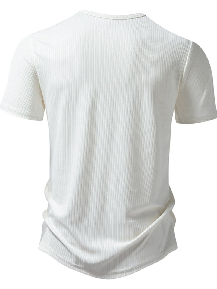 Men's Button Detail Short Sleeve T-Shirt