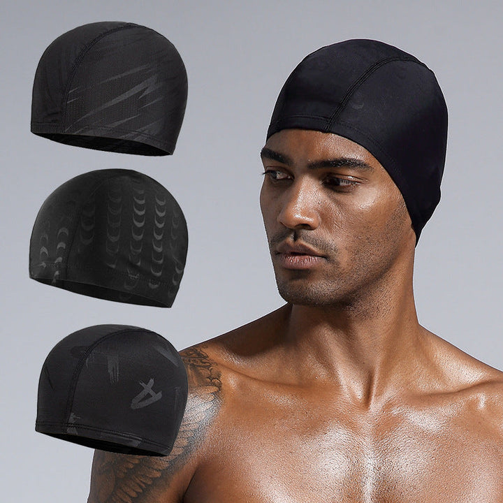 Mens Swim Cap Fabric Design Doesnt Constrict The Head Large Size