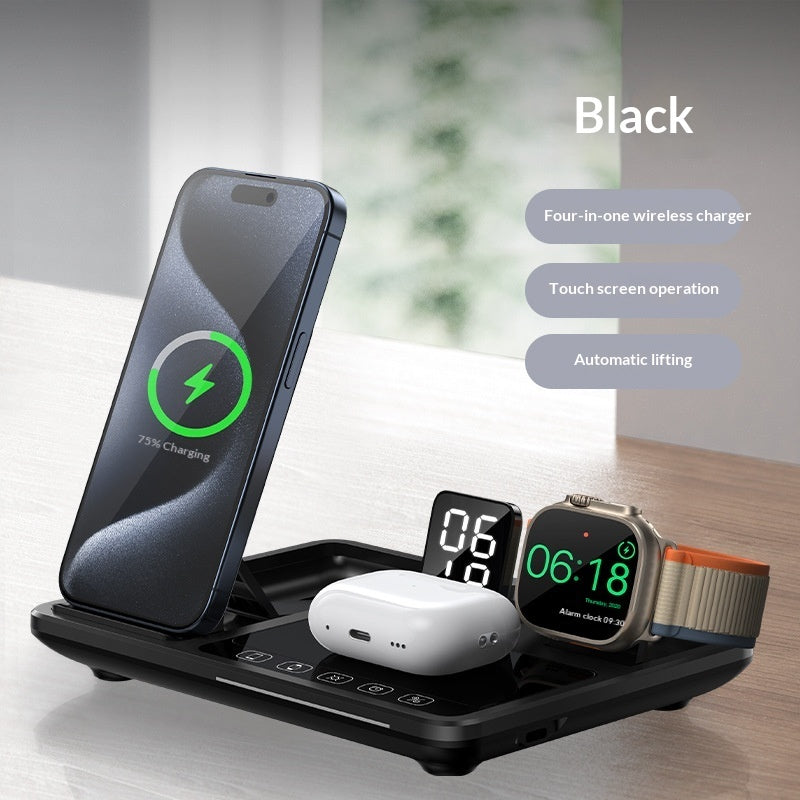 Digital Display Clock Touch Desk Wireless Charger