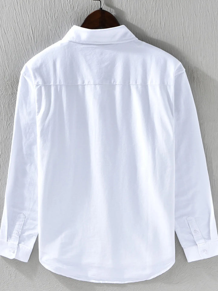 Men's Plus Size Striped Button-Down Shirt