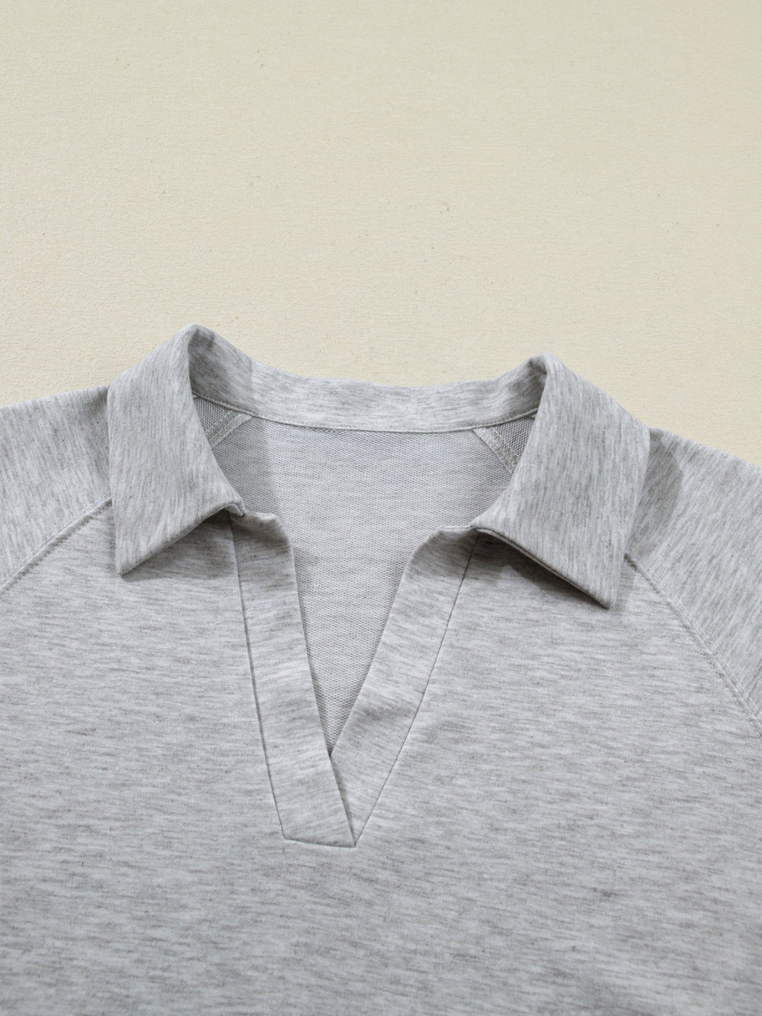 Polo Collar Short Sleeve Top and Shorts Set
