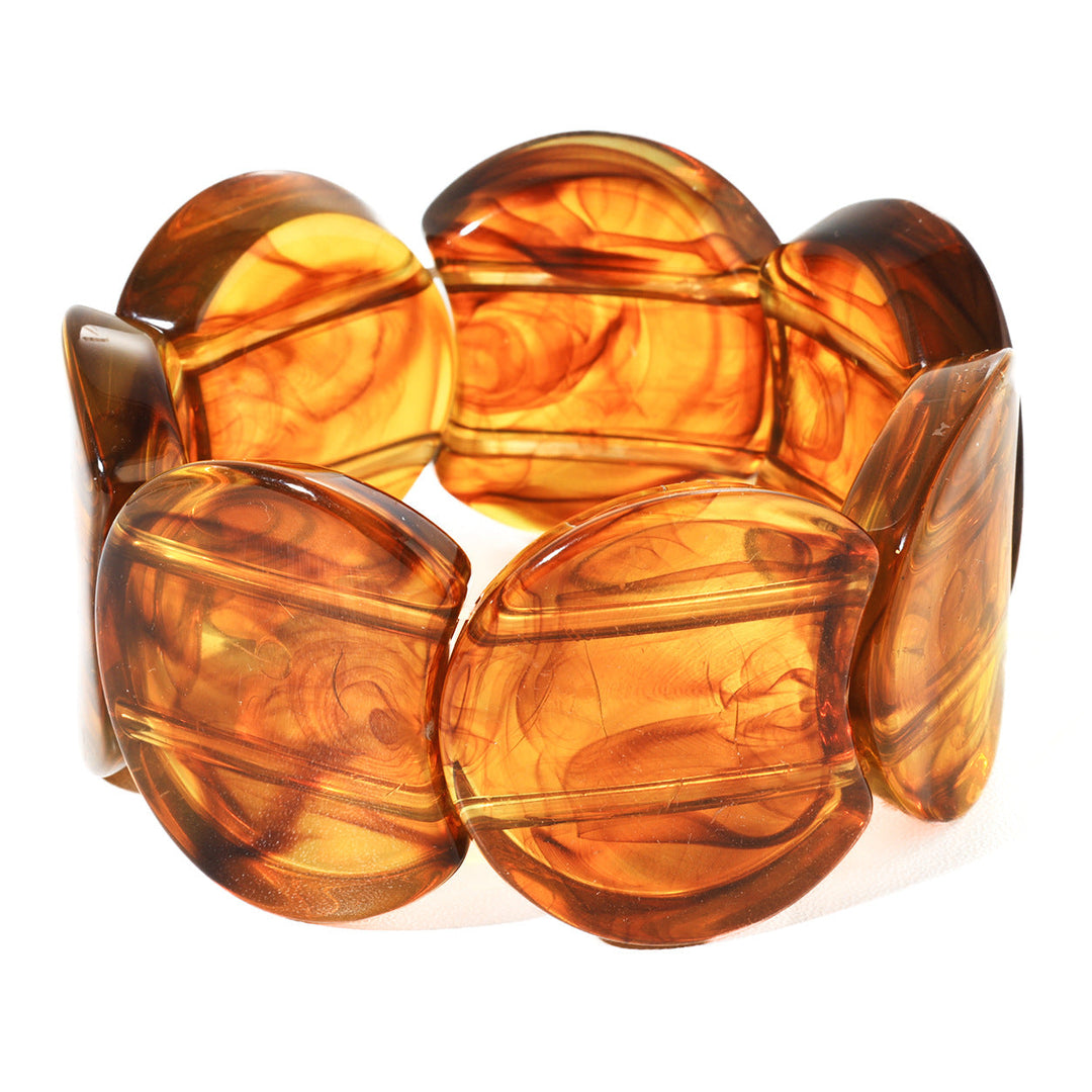 Irregular-shaped Resin Bracelet For Women