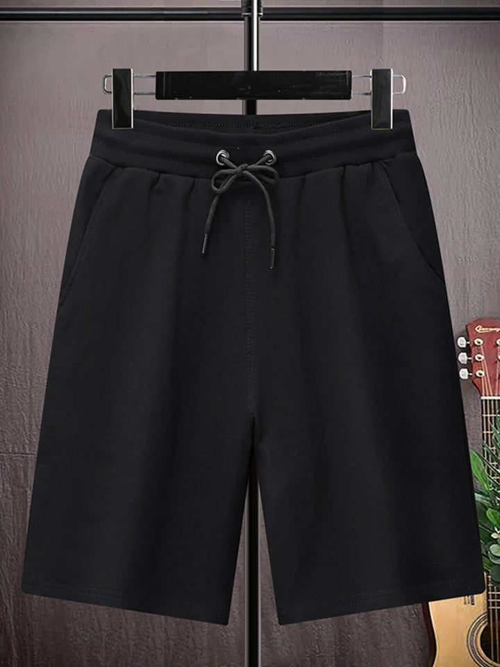Men's Plus Size Drawstring Wide Leg Shorts