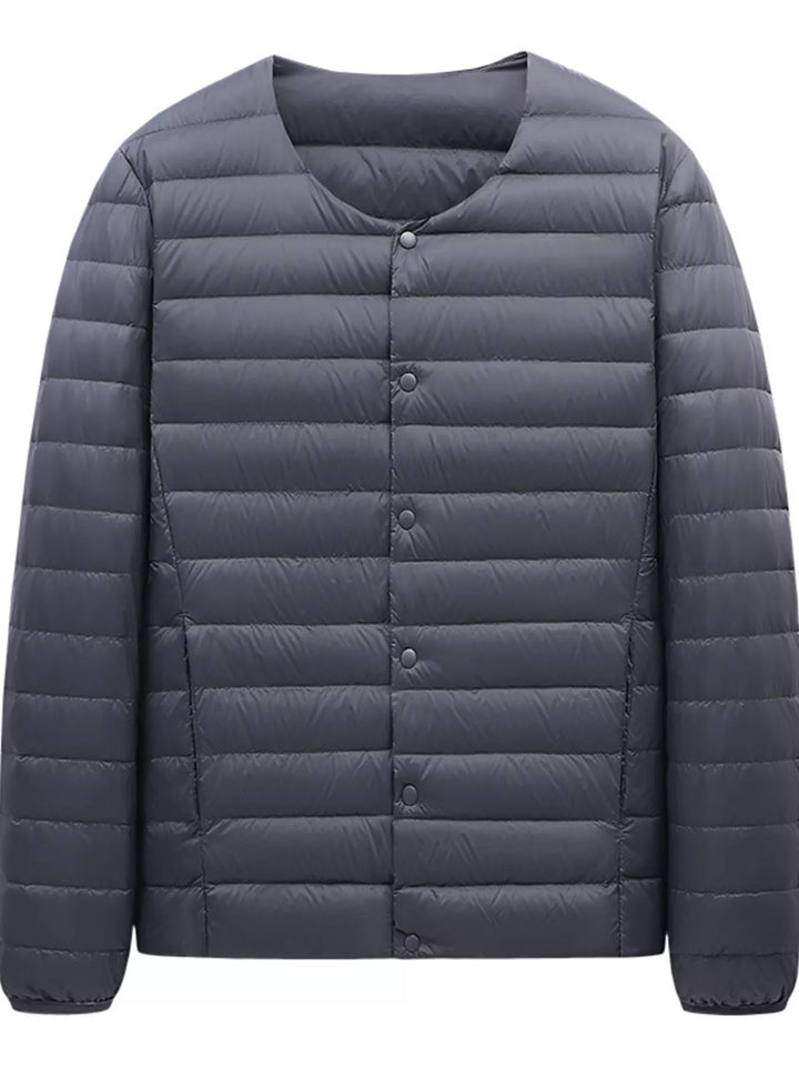 Men's Plus Size Lightweight Snap-Down Jacket