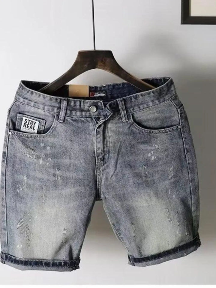 Men's Pocketed Denim Shorts