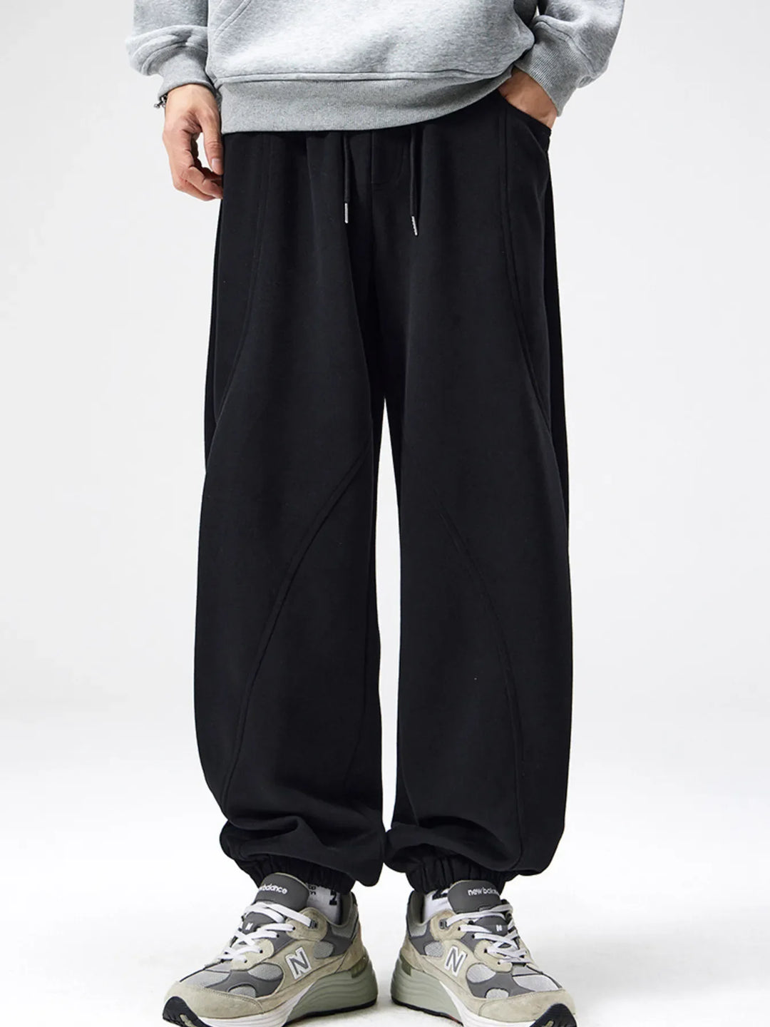 Men's Plus Size Loose Fit Drawstring Sweatpants