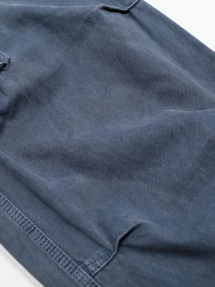 Men's Wide-Leg Cargo Jeans with Side Pockets