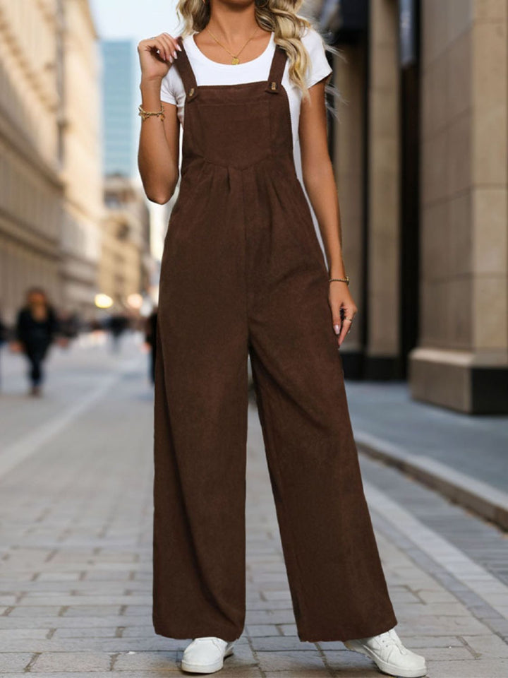 Women's Buttoned Overalls