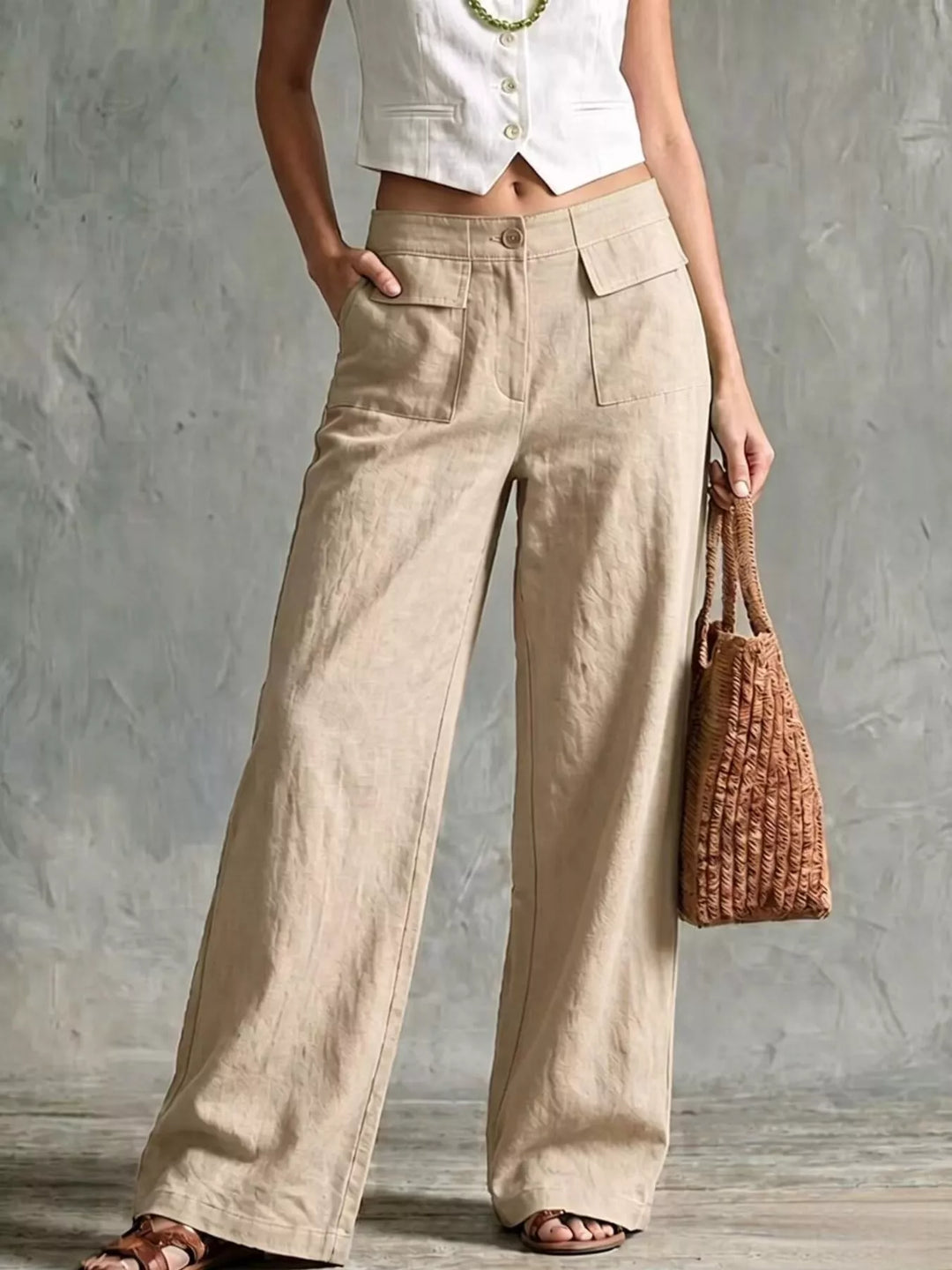 Full Size Wide Leg Pants Plus Size