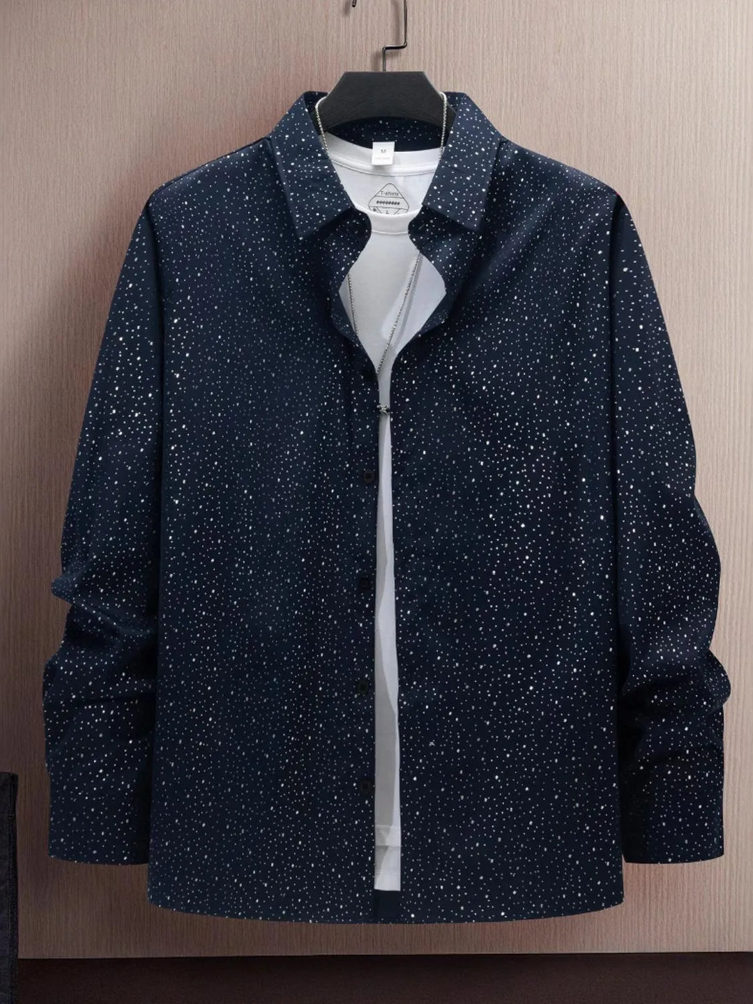 Men's Full Size Button Up Long Sleeve Shirt Plus Size