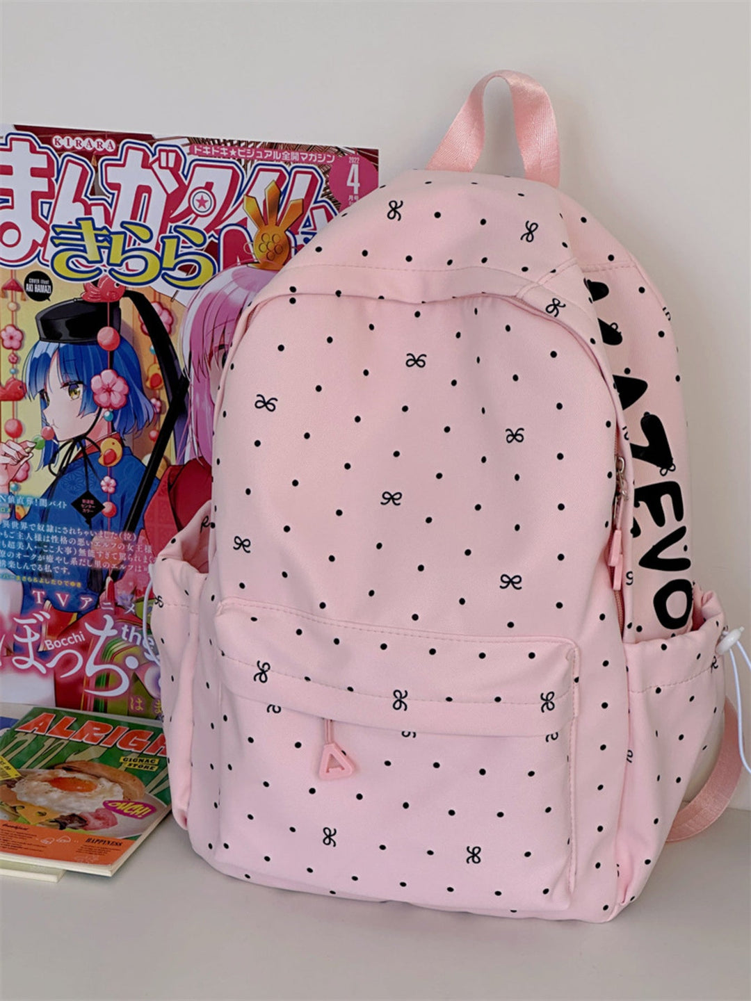 Polka Dot Bowknot Backpack Bag