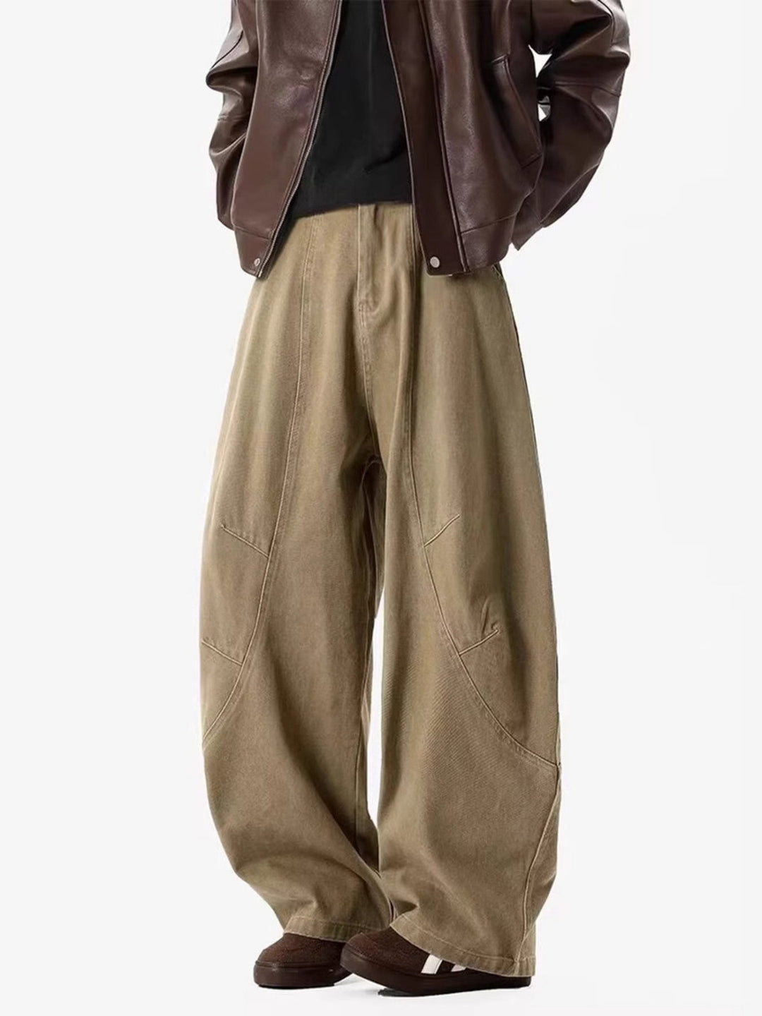 Men's Full Size Vintage Wide Leg Pants Plus Size