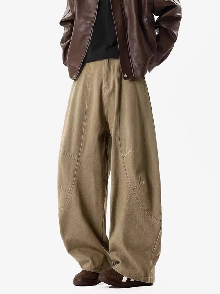 Men's Full Size Vintage Wide Leg Pants Plus Size
