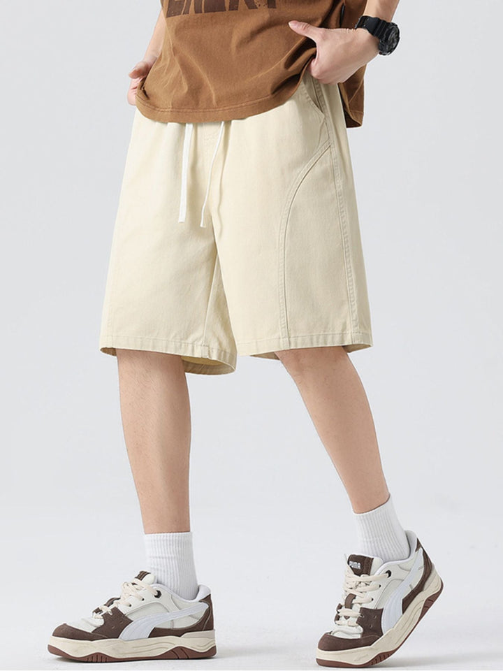 Men's Full Size Casual Loose-Fit Drawstring Shorts Plus Size