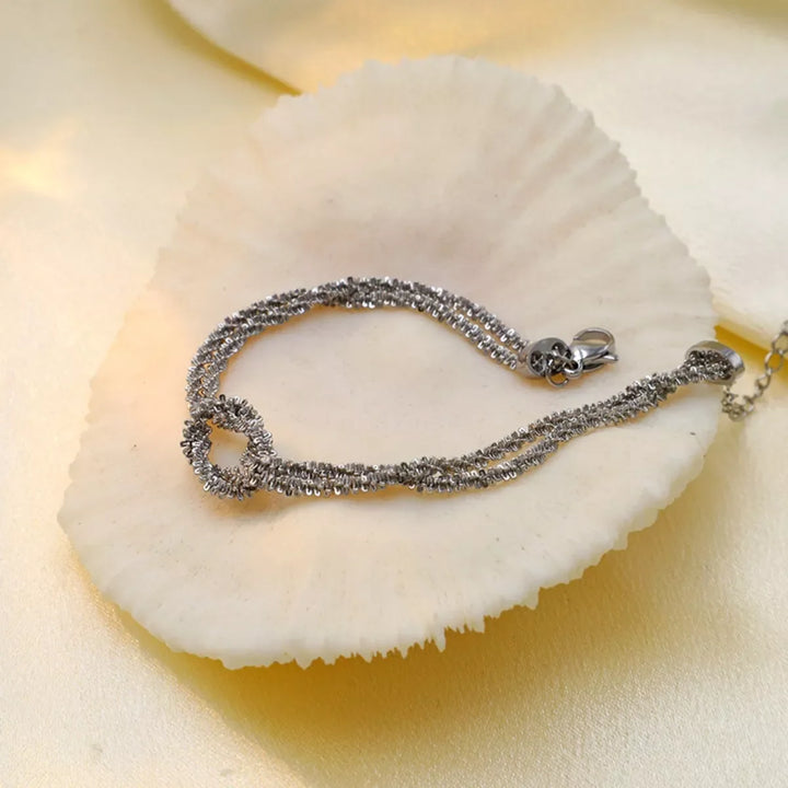 Stainless Steel Twisted Chain Bracelet