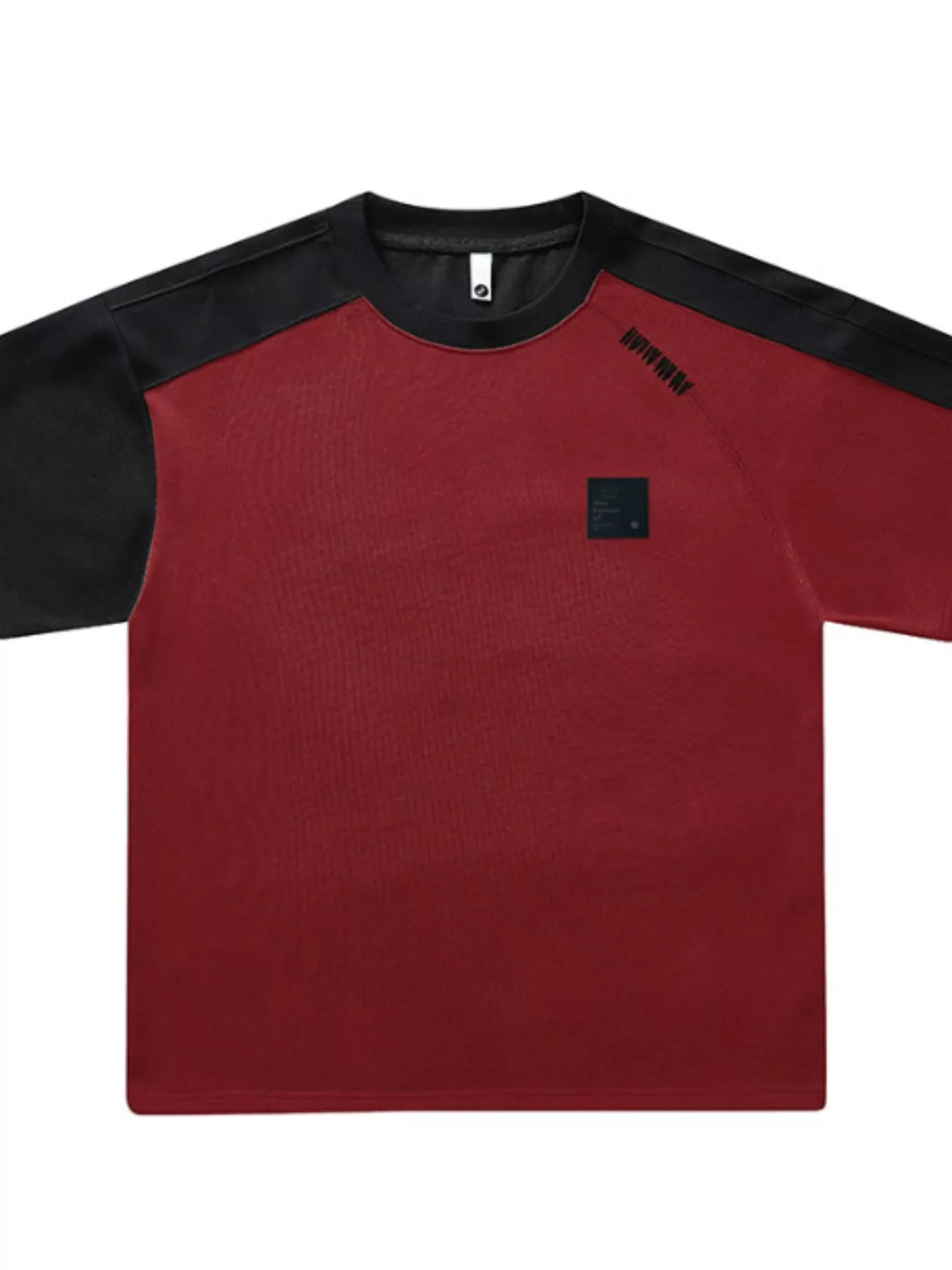 Men's Full Size Contrast Round Neck Short Sleeve T-Shirt Plus Size
