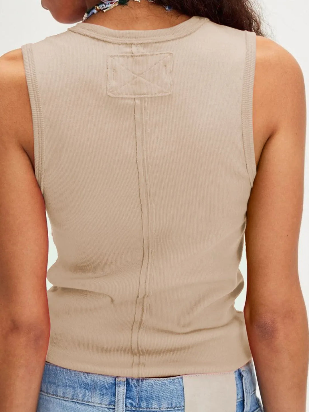Solid V-Neck Tank