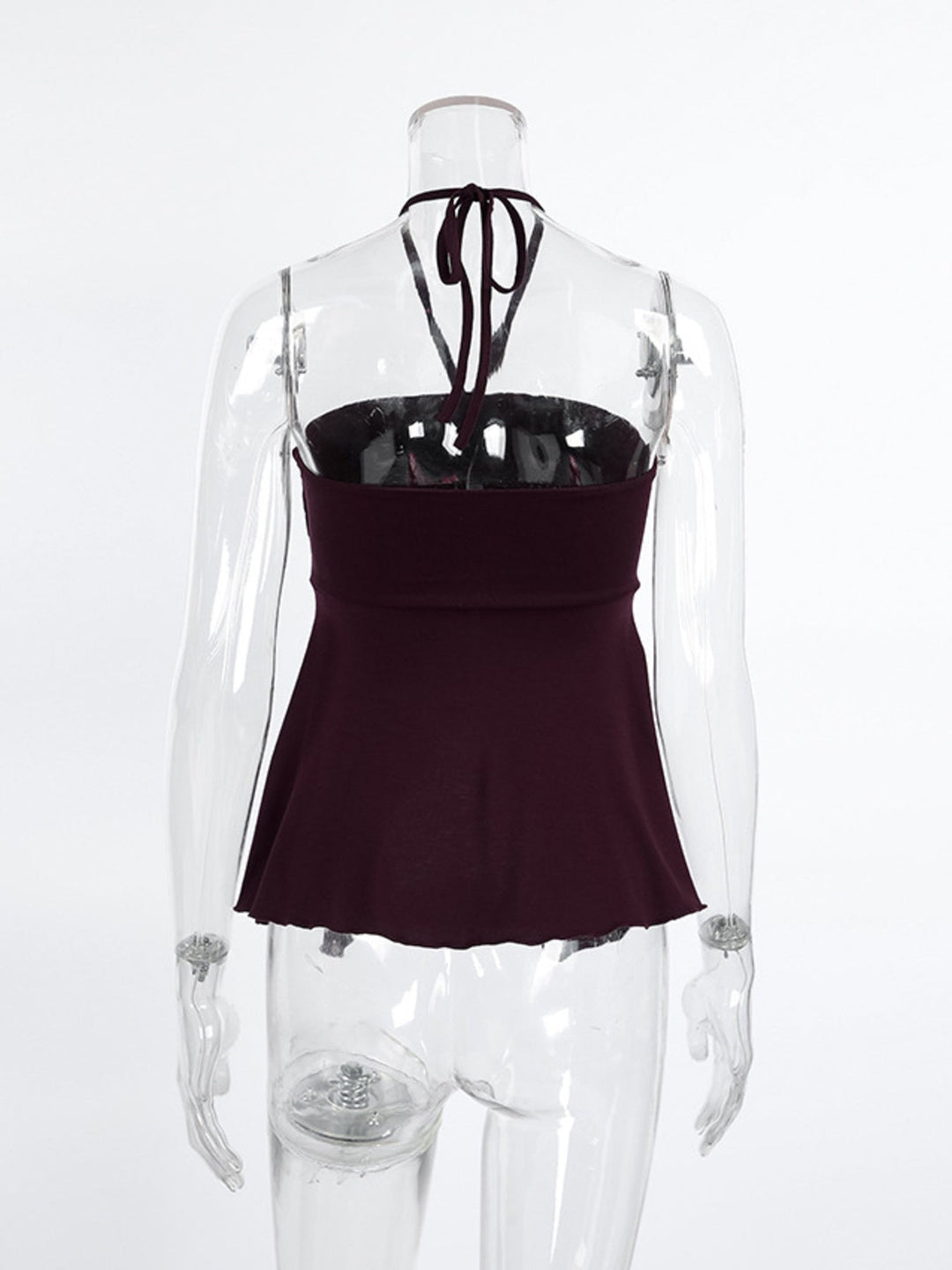 Halter Neck Asymmetrical Hem Cami