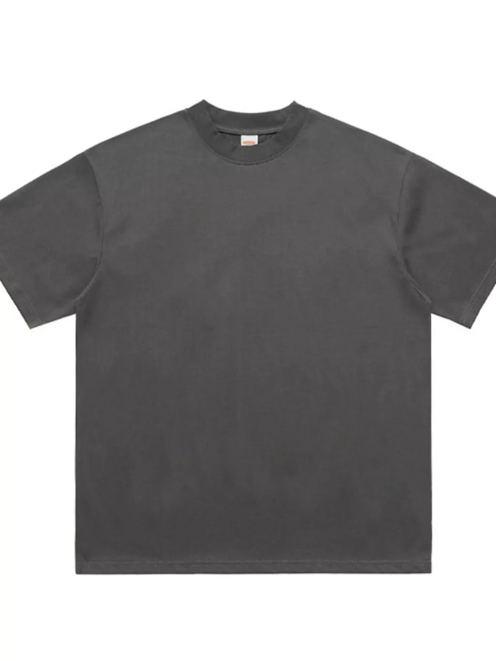 Men's Oversized Solid Color Crew Neck T-Shirt