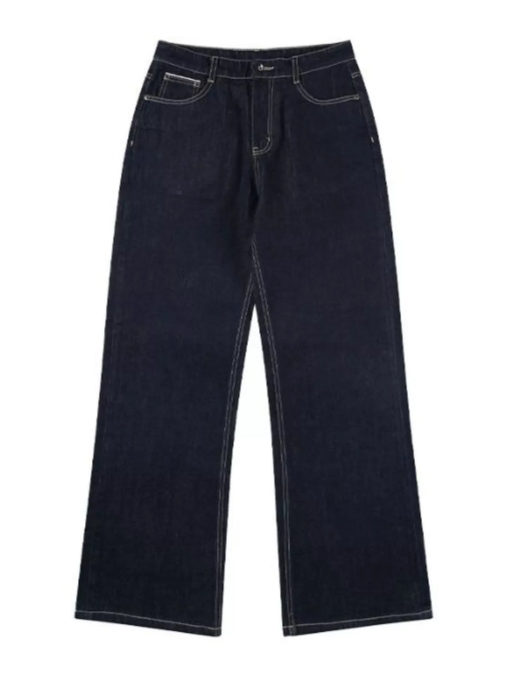 Men's Full Size Wide Leg Wash Jeans Plus Size
