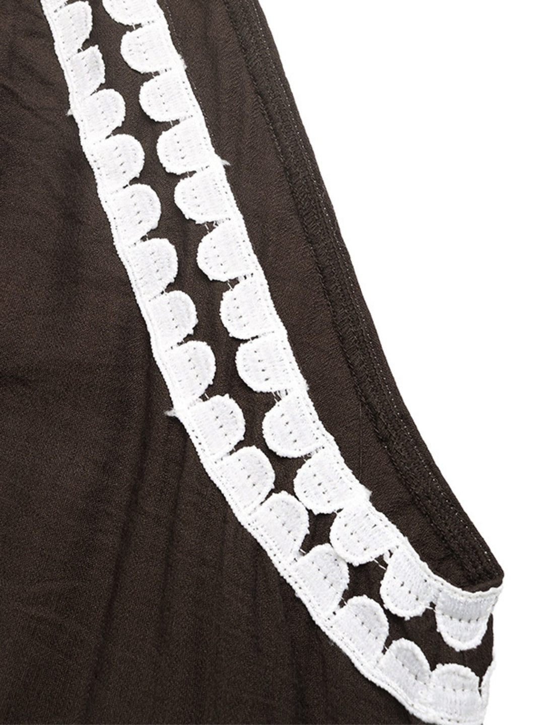 Crochet Trim Sleeveless Maxi Dress