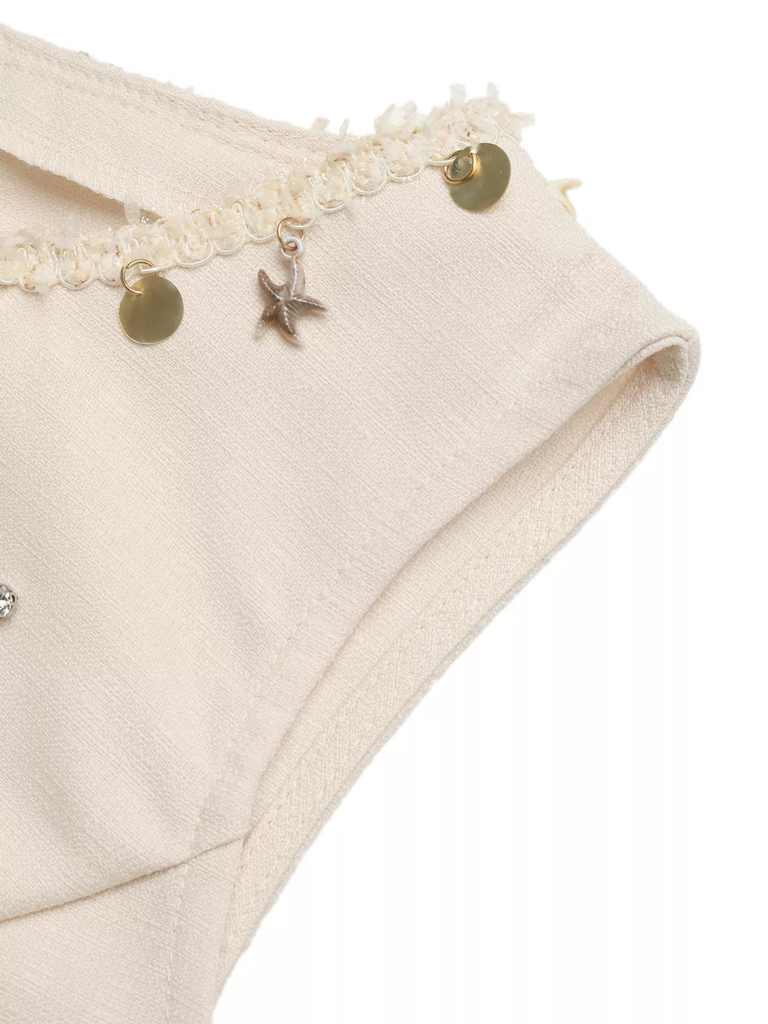 Embellished Sleeveless Top & Shorts Set