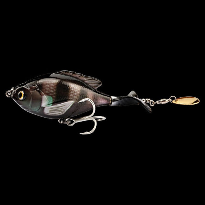 5piece Top Mounted Spinning Tail Fishing Lure Set
