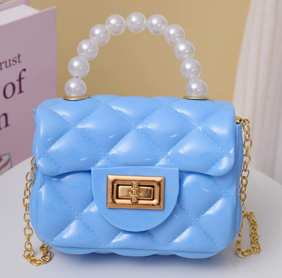 Pearl Hand One-shoulder Crossbody Chain Children's Bags